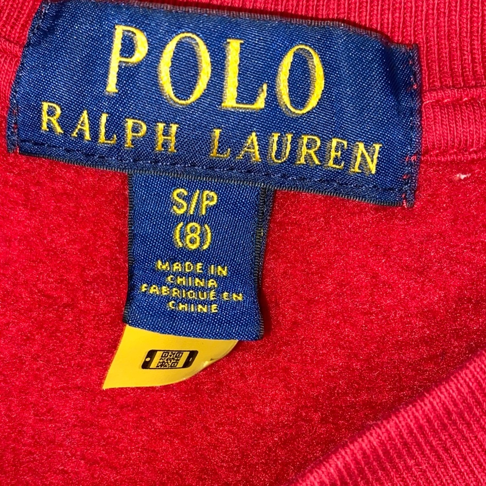 Polo by Ralph Lauren • Kids • Red Holiday Bear Sweatshirt - Picture 2 of 4
